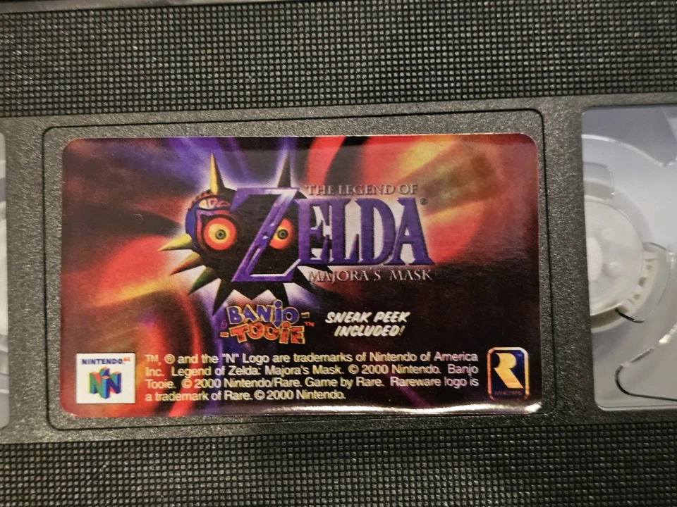 VHS Tape - The Legend of Zelda: Majora's Mask (Toys R Us Banjo Tooie Promo) - Image 2 of 4