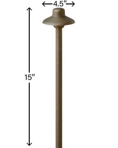 Hardy Island 15" High Matte Bronze Standard LED Path Light - Picture 6 of 6