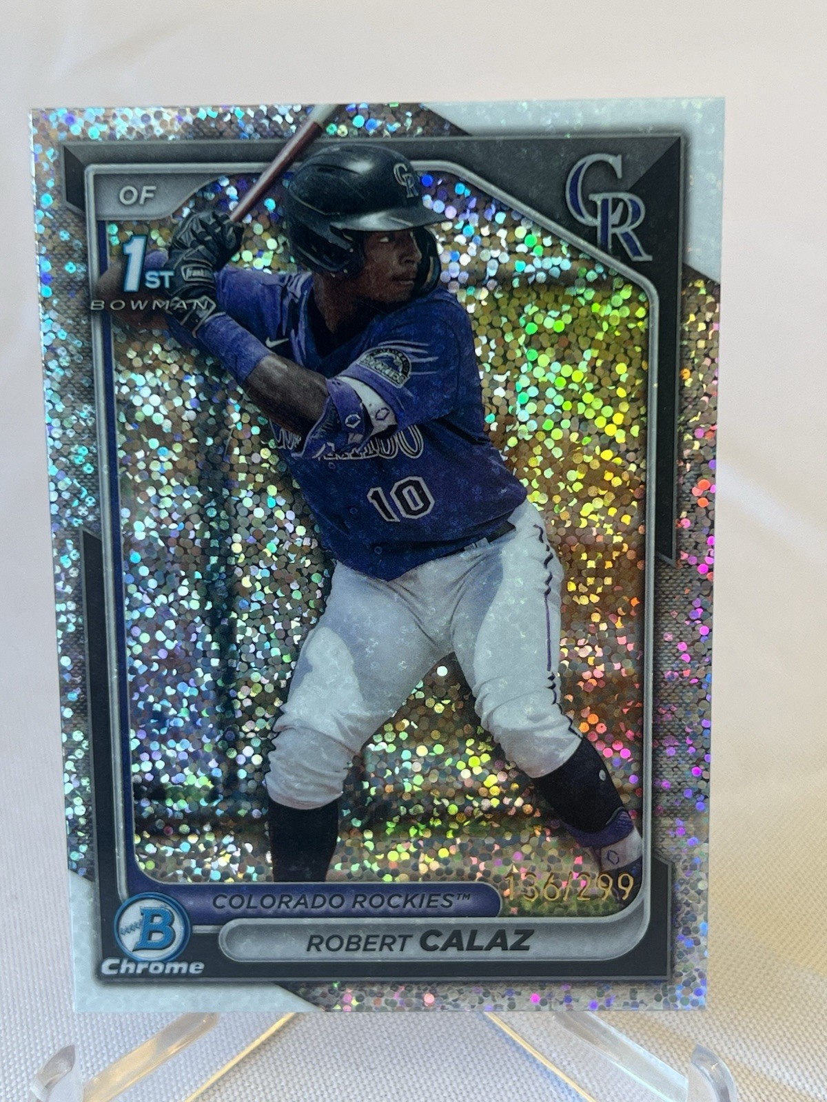 2024 Bowman - Chrome Prospects Robert Calaz #BCP-131 Speckle Refractor /299 (RC)