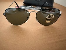 Ray-Ban Aviator Large Metal RB3025 L2823 58mm Black with G-15 Green Lenses