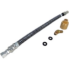 Hose 18" Forklift Propane LPG Female Tank Connector Crimped Spiral 18 inch