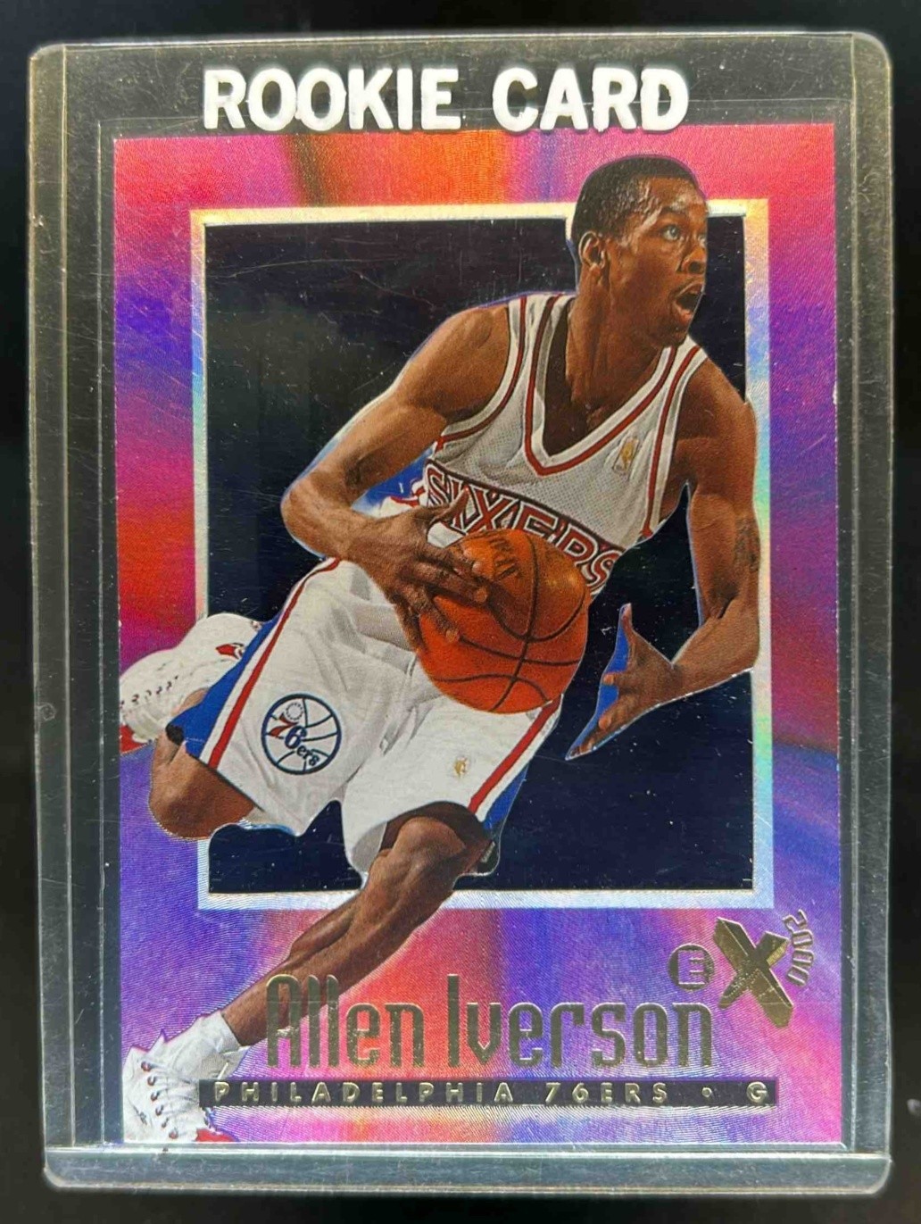 1996 Skybox EX-2000 Allen Iverson Rookie RC #53 76ers