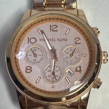 Michael Kors Rose Gold 10 ATM MK-1038 Watch ACT 8610