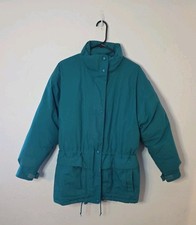 Vtg Eddie Bauer Jacket Women Medium Turquoise Gore-Tex Goose Down Ridge Line M