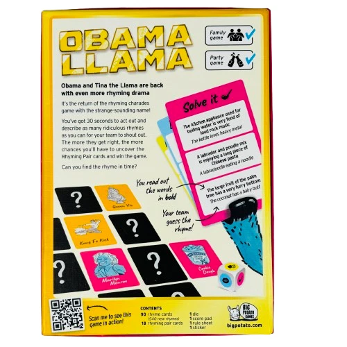 Obama Llama Big Potato Games 2021 Edition Party Game Family Game - Image 4 of 4