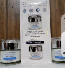 SpaScriptions Moisturizing Retinol Anti Aging Day & Night Cream Set Brand New
