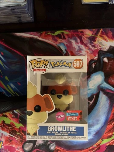 Pokemon Growlithe (Flocked) Funko POP! #597 2020 Fall Convention Games