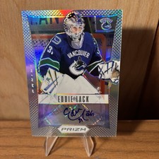 2012-13 Panini Rookie Anthology Prizm Autograph Eddie Lack Auto Vancouver