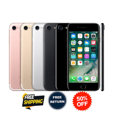 Apple iPhone 7 128GB 32GB Unlocked - Verizon/T-Mobile - Rose Gold/Black/Red