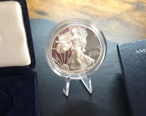 1997 American Silver Eagle " Proof"  1oz  Silver  W/Box