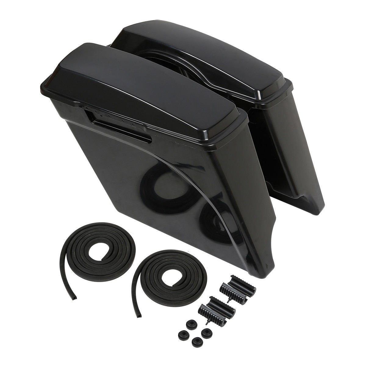 Motorcycle 5" Stretched Saddlebags Fit For Harley Touring 1993-2013