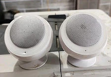 iJOY CORE Eclipse White Wireless Compact Stereo Speakers CHARGER NOT INCLUDED