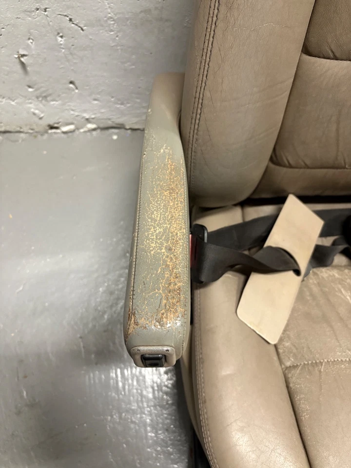 BMW E34 serie 5 OEM asientos delanteros eléctricos térmicos bronceados con cinturones de seguridad 1989-1995 Foto 3 de 4