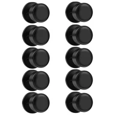 knobelite 10 Pack Dummy Knob Black Closet Door Knobs Single Side Non-Turning,...