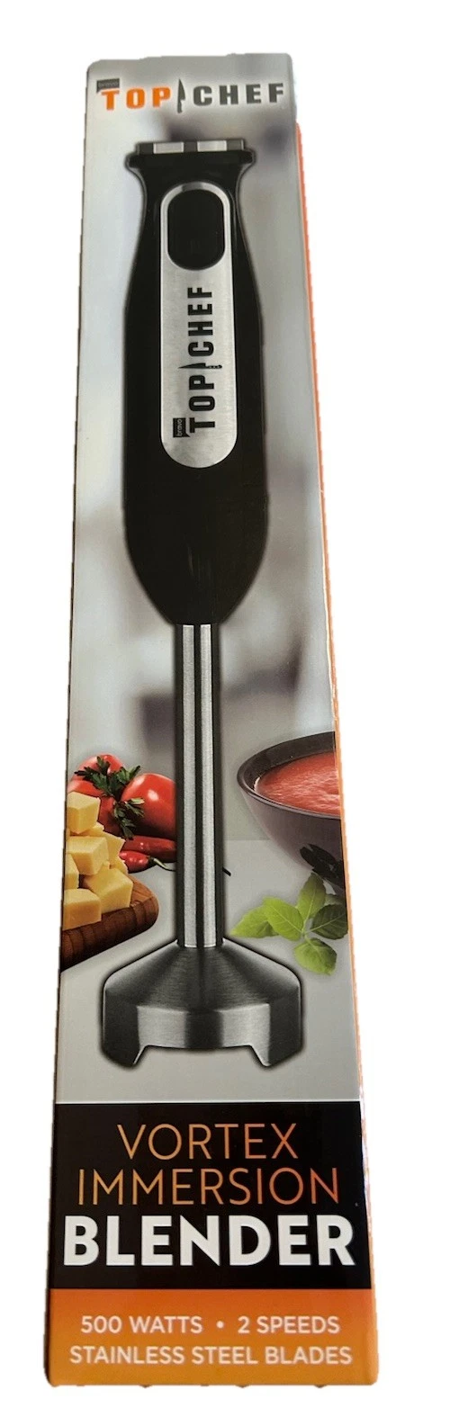Top Chef Vortex Immersion Blender 500 Watt 2 Speed/Stainless Steel Blades New
Opens in a new window