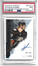 2023 SP Authentic Hockey  Retro Future Watch Jackson LaCombe  Auto  /699 PSA 9