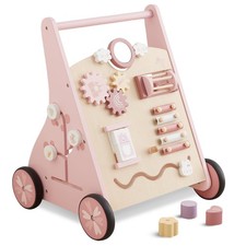 Wooden Baby Walker Push and Pull Learning Activity Walker   Activity Toy Mult...