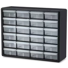 24-Compartment Drawer Small Parts Organizer Hardware Storage, 20 In. W X 6 3/8 I