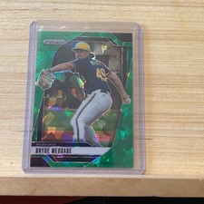 2025 Panini Prizm Green Ice Prizm RC #204 Bryce Meccage Milwaukee Brewers A-25