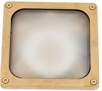 AußEnleuchte Aus Messing Quadratisch IP64 Robust Wetterfeste Wand Lampe Oropos