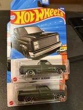 2025 Hot Wheels  83 Chevy Silverado lot of 2 in Gold and Graphite