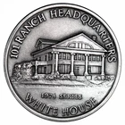 1974 Miller 101  Ranch White House Commemorative Sterling Silver Medal
