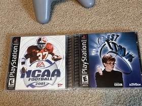Sony PlayStation 1 Console Bundle Lot 8 Games 2 Controllers W/ Cords PS1 Works