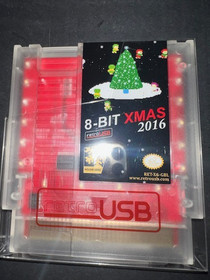 8-Bit XMAS 2016 with card by RetroUSB for the Nintendo NES. Used, working