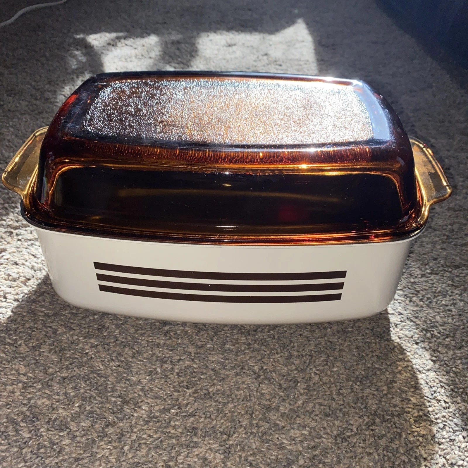 WEST BEND Vintage Slow Cooker 4 QT Replacement Pot Pan Amber Glass Lid