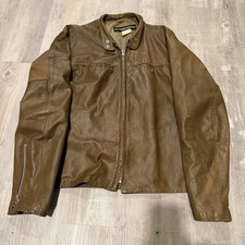 Vintage 1960s HARLEY DAVIDSON Distressed Brow...