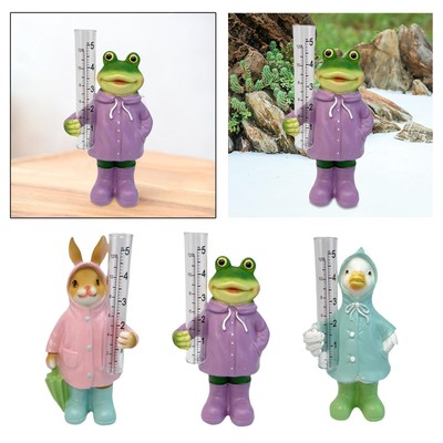 Regenmesser für Garten, Resinfigur, Regenwasserzähler, Außenwasserzähler,