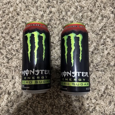 Monster Energy Strawberry Shot Zero Sugar 16oz Cans - New 2026 (quantity 2)