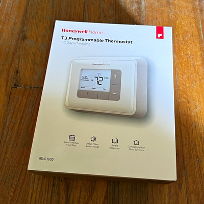 Honeywell Home RTH6360D T3 5-2 Day Programmable Wi-Fi Thermostat White