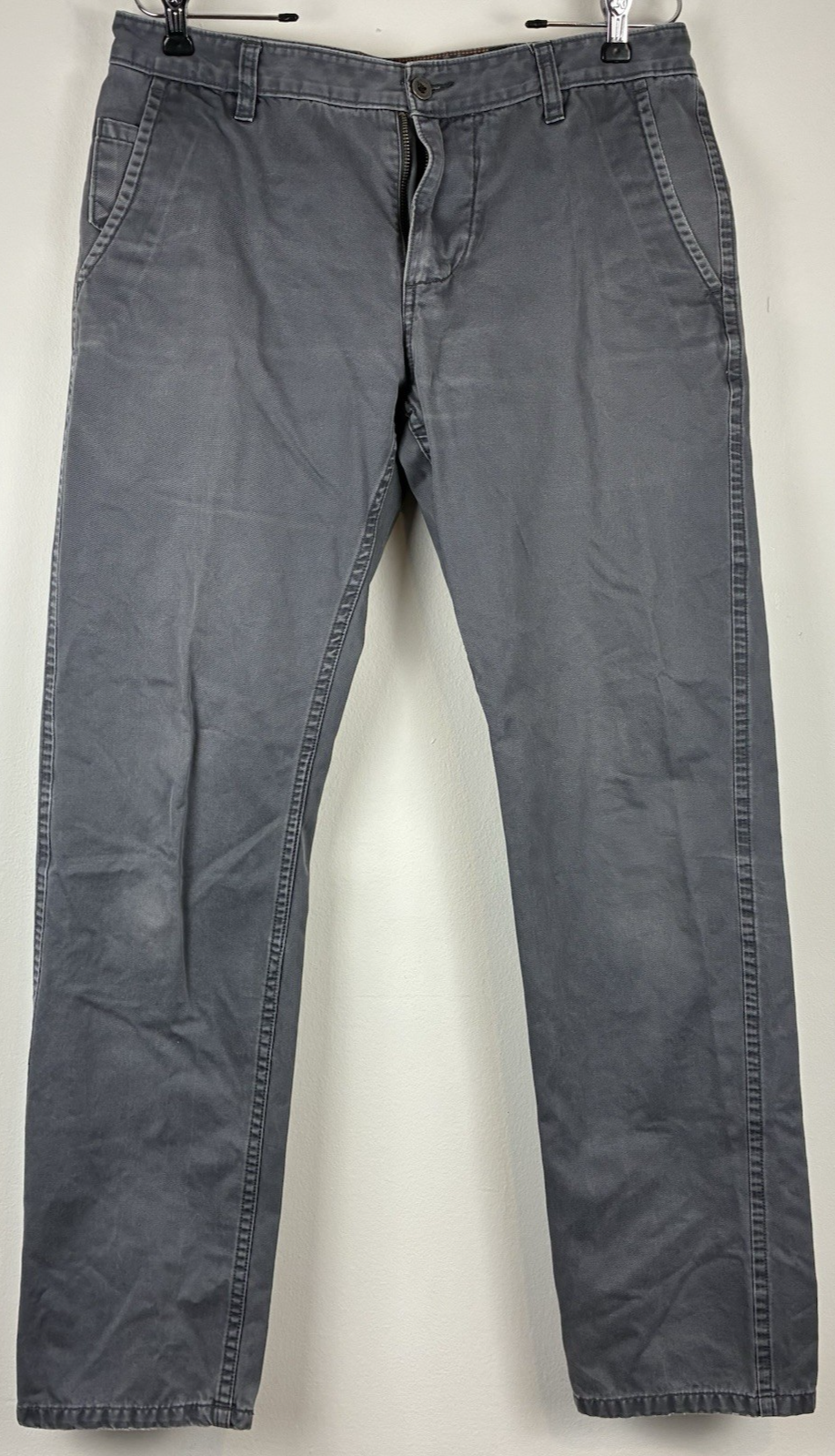 Dockers Alpha Khaki Slim Fit Pants Gray Men's Size 34x34 Casual Cotton Chinos