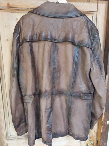 Matchless Batman Leather Jacket Size XXL Mens Brown Bruce Wayne - Picture 4 of 21