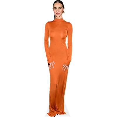 Devon Lee Carlson (orangefarbenes Kleid) Minigröße Cutout