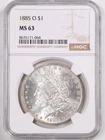 1885-O $1 Morgan Silver Dollar MS63 NGC 8676171-064