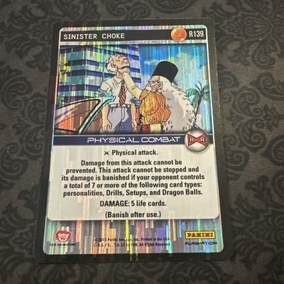 Dragon Ball Z CCG Sinister Choke #R139 Foil DBZ TCG Evolution | eBay