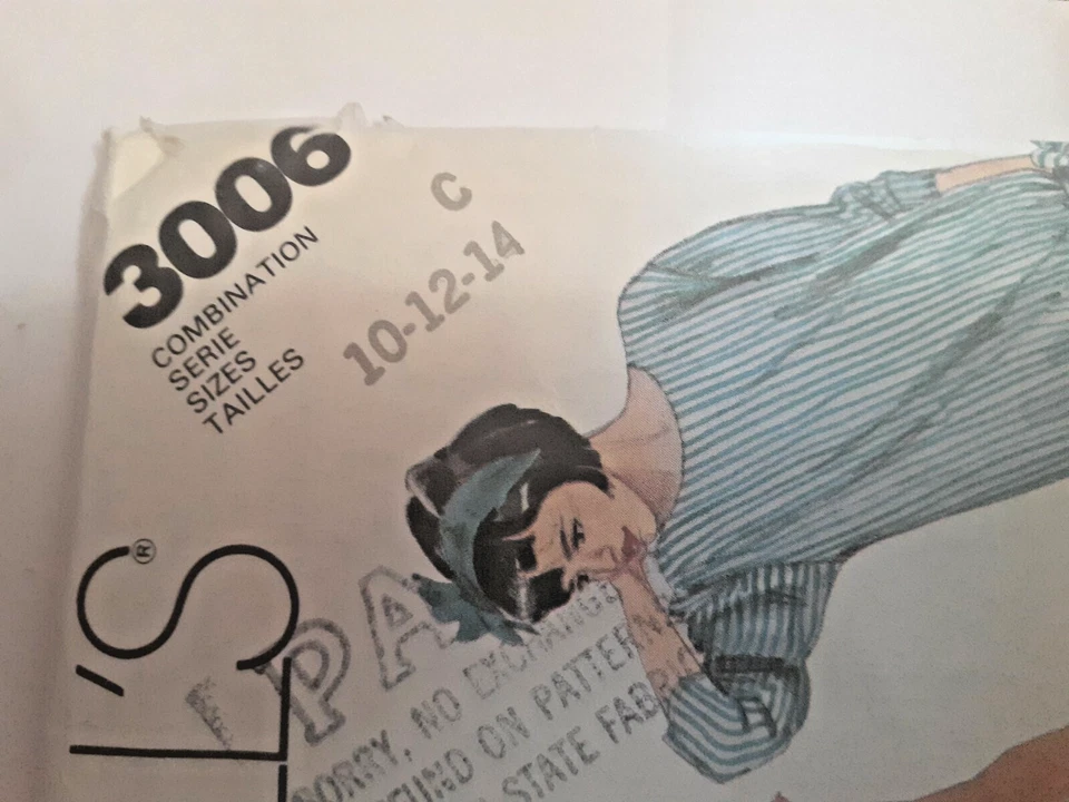 McCall's 3006 Maternity Top Skirt Sewing Pattern Ladies 10 12 14 UC Loose Fit - Image 3 of 4