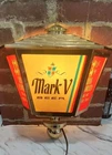 Vintage MARK V BEER Lighted Sign Sconse Bar Wagner Brewery Columbus Ohio Pub