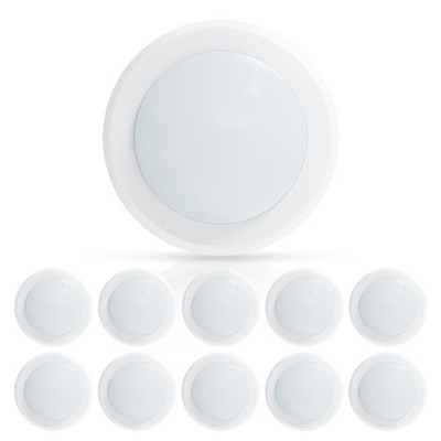 ECOELER 10 Pack 6'' LED Disk Light, Dimmable Flush 10 - Pack, 5000K Daylight 