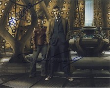 DAVID TENNANT and FREEMA AGYEMAN - Doctor Who GENUINE SIGNED AUTOGRAPHS