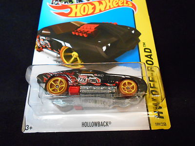 HW HOT WHEELS 2014 HW OFF-ROAD #109 HOLLOWBACK HOTWHEELS BLK RACE TRACK READY
