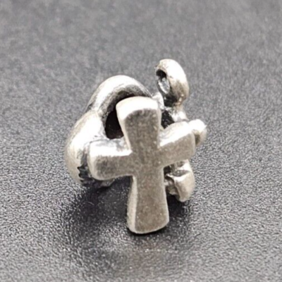 Trollbeads Sterling Silver Faith Hope Charity Cross Anchor