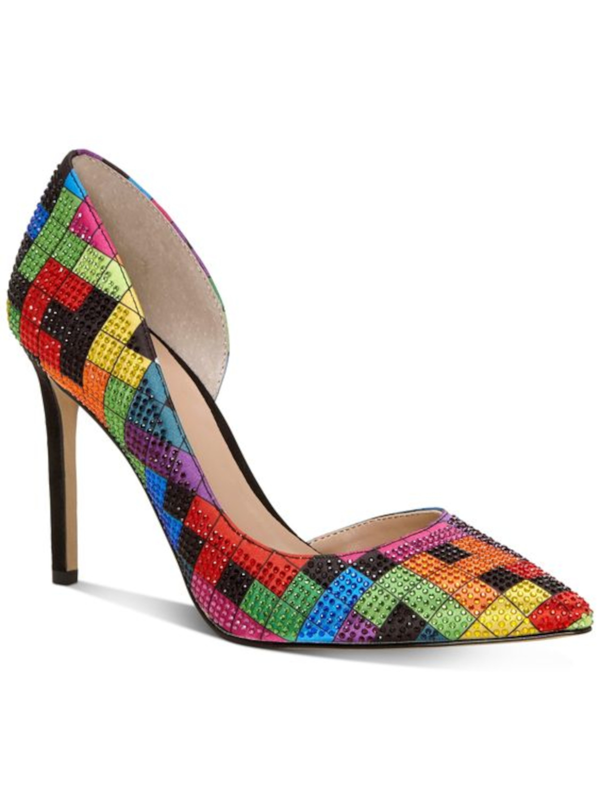 INC Womens Rainbow Puzzle D Orsay Kenjay Toe Stiletto Slip On Pumps