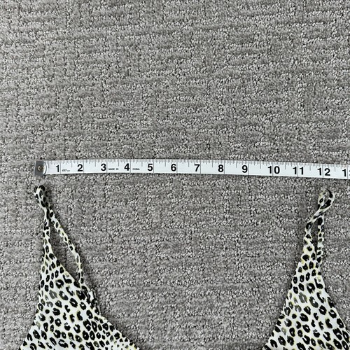 Banana Republic Shirt Medium Ivory Leopard Print Camisole V Neck Tank Top Womens - Picture 11 of 12