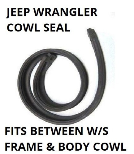 Lot De 2 Coussinets/Bouchons De Capot Pour Jeep Wrangler (1987-2016) - Caoutchouc Noir, Réf. FS920950SR