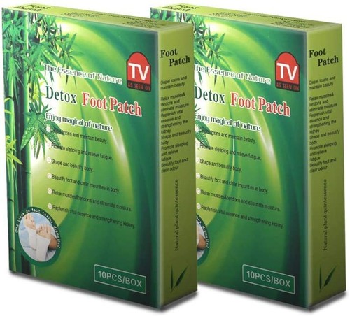 Foot Patch Detox Pads Body Toxins Feet Slimming Bamboo Cleansing Herbal UK - Picture 2 of 12