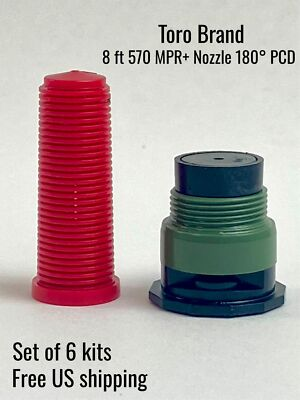 #ad #ad Toro 8 ft 570 MPR Nozzle 180° PCD Model 53860 Pressure Compensating Set of 6 $18.00
