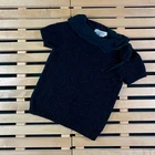 Women’s Wool Top T-Shirt Short Sleeve Sportmax by Max Mara Size S Black